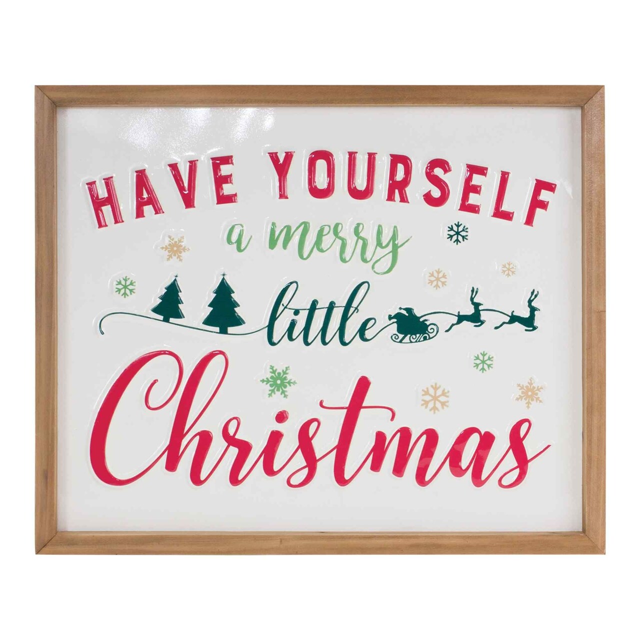 Melrose "Have Yourself A Merry Little Christmas" Wall Sign - 15.75" - Multi-Color